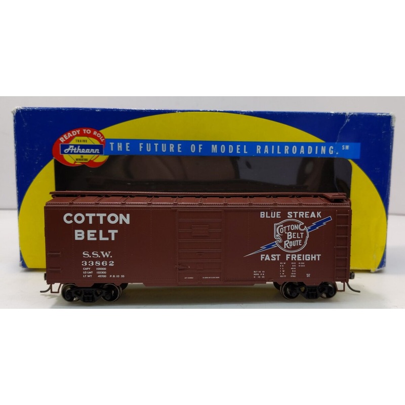 Athearn 70334 HO Cotton Belt 40′ Superior Door Box Car #33862 LN/Box