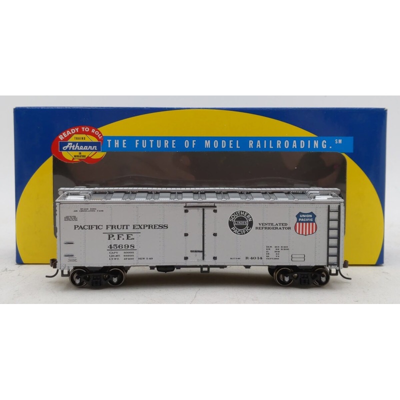 Athearn 71334 HO Pacific Fruit Express 40′ Steel Reefer #45698 LN/Box
