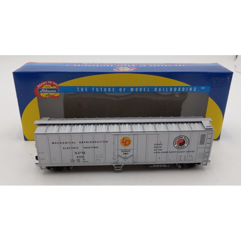 Athearn 75445 HO Northern Pacific 50′ Smooth Side Mechanical Reefer #496 NIB