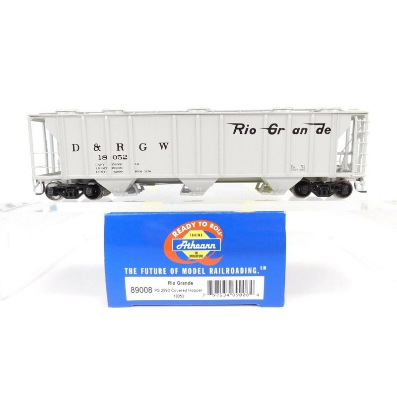 Athearn 89008 HO Scale Rio Grande Covered Hopper #18052 NIB