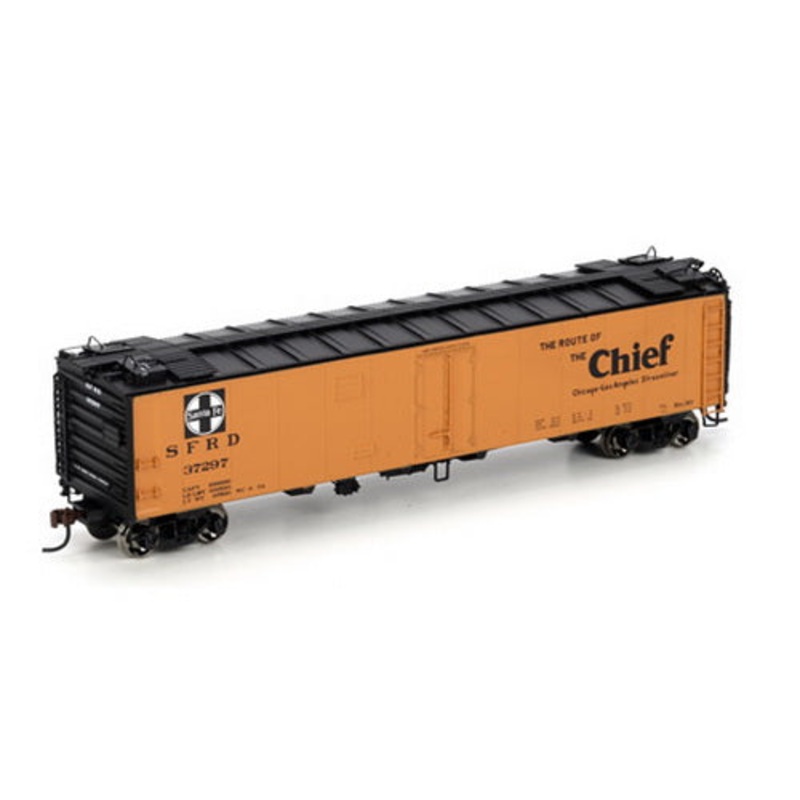 Athearn 97402 HO Scale Santa Fe/Chief 50′ Ice Reefer Car #37297 NIB