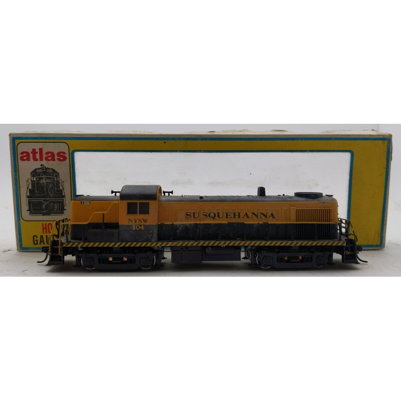 Atlas 7070 HO RS-3 Diesel Locomotive Custom Susquehanna NYSW: #104 VG/Box