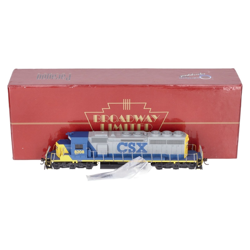 Broadway Limited 707 HO CSX Paragon Series Diesel EMD SD40-2 #8208 EX/Box