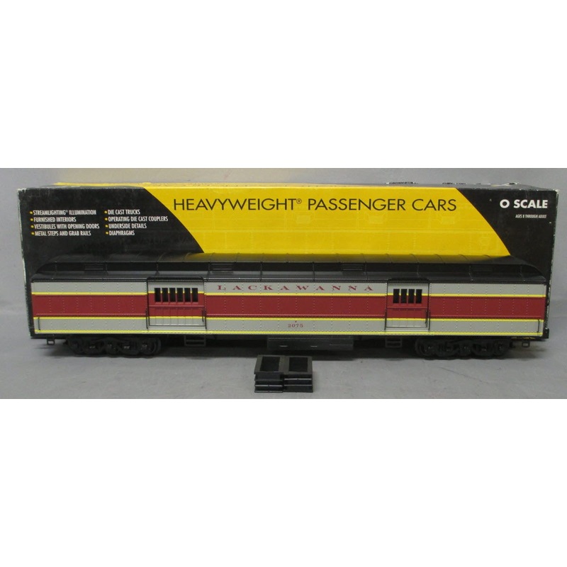 K-Line K4438-2075 O Lackawanna 18 Heavyweight Baggage Car #2075 EX/Box