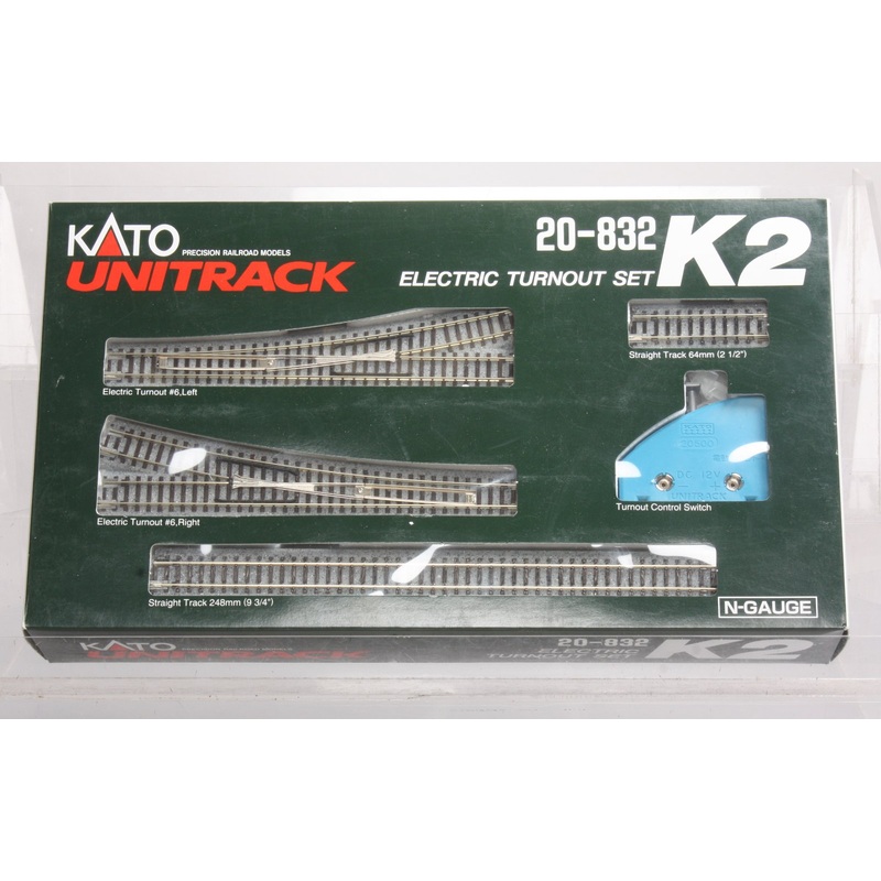 Kato 20-832 N K2 Electric Turnout Set LN/Box