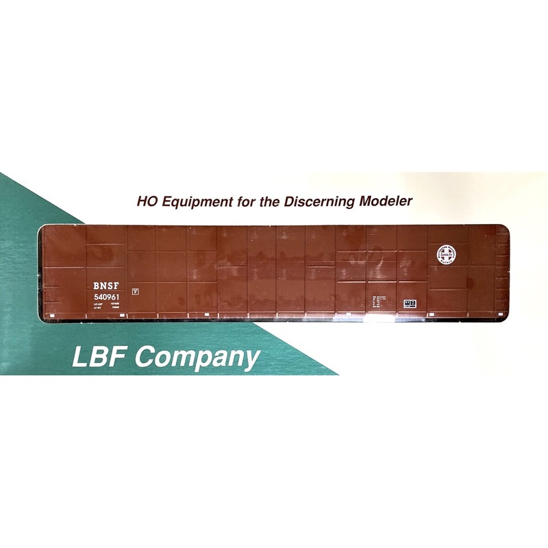 LBF 1025-9-9 HO Scale BNSF 62′ Woodchip Hopper #540961 MT/Box