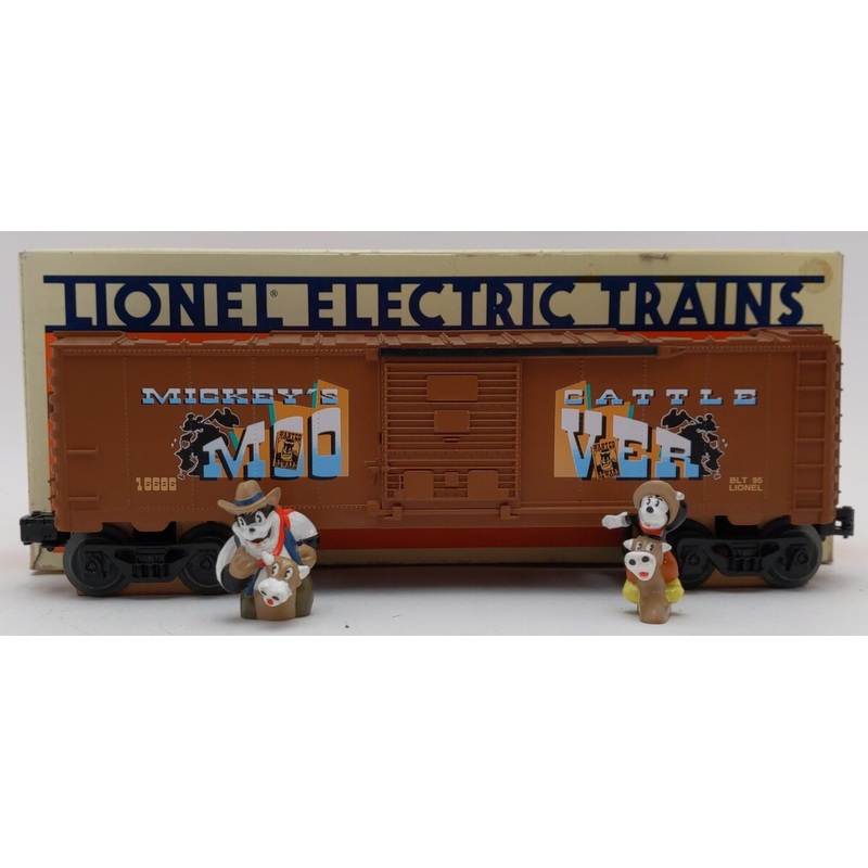 Lionel 6-16686 O Gauge Disney Mickey Mouse & Big Bad Pete Boxcar EX/Box