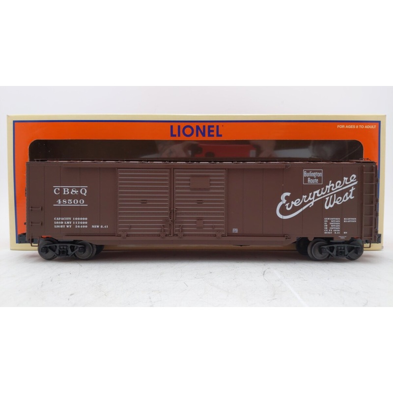 Lionel 6-27221 O Gauge CB&Q Double-Door Boxcar w/ End Doors #48500 EX/Box