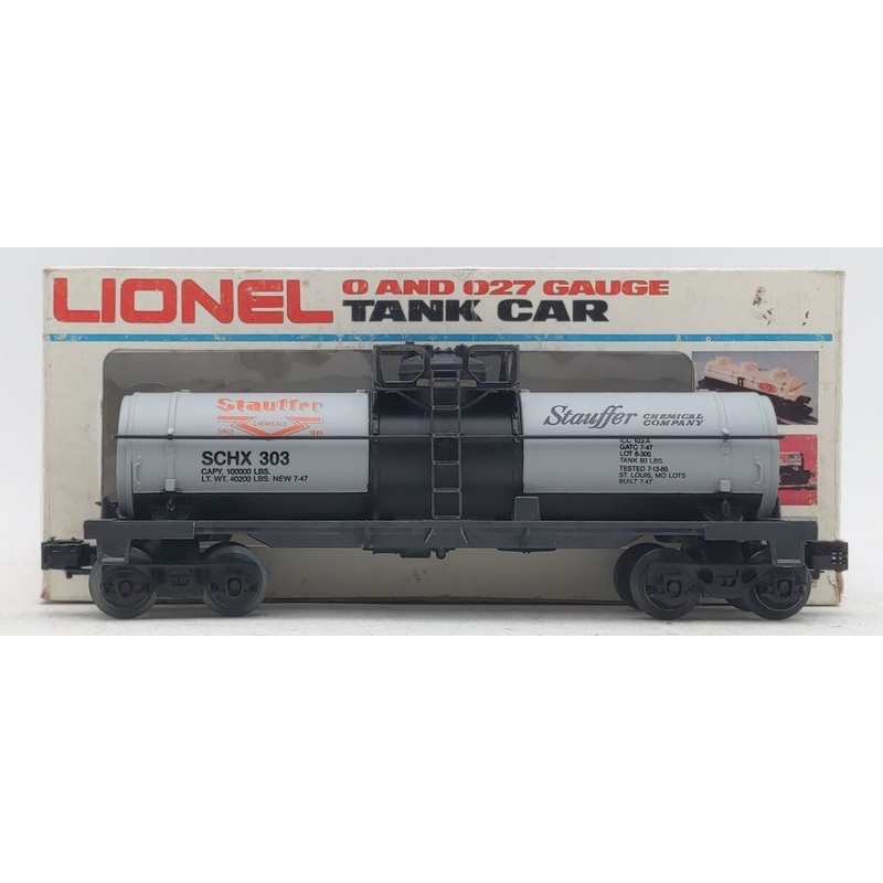 Lionel 6-303 O Gauge Stauffer Single Dome Tank Car EX/Box