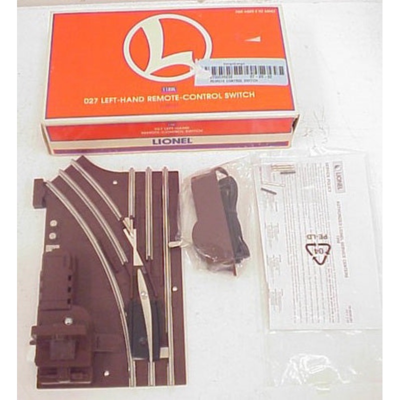 Lionel 6-65121 O 1122L 27 Left Hand Remote Control Switch Turnout LN/Box