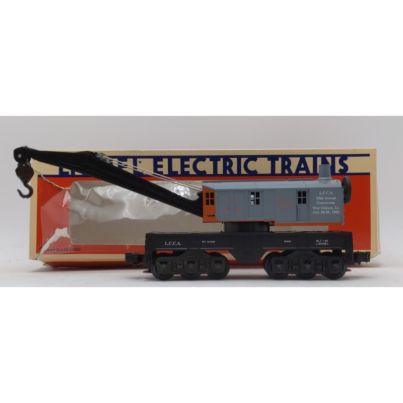 Lionel 6-6567 O Gauge LCCA 1985 Crane Car 15th Annual Convention #100408 LN/Box