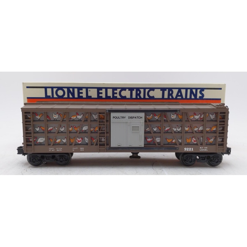 Lionel 6-9221 O Gauge Poultry Dispatch Operating Car #9221 EX/Box