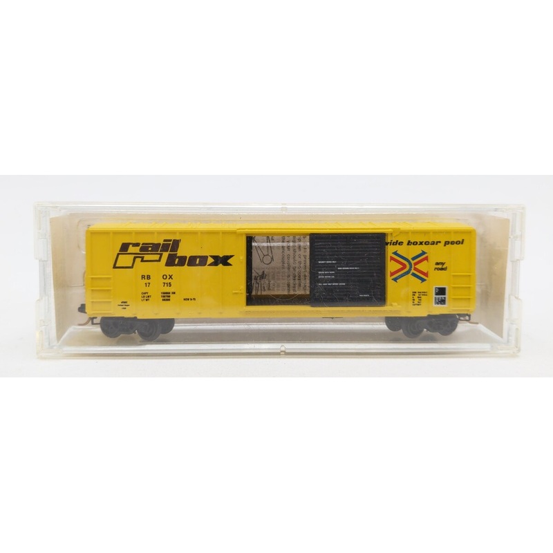 Micro-Trains 02500012 N FMC Railbox 50′ Rib Side Single Door Boxcar #17715 NIB