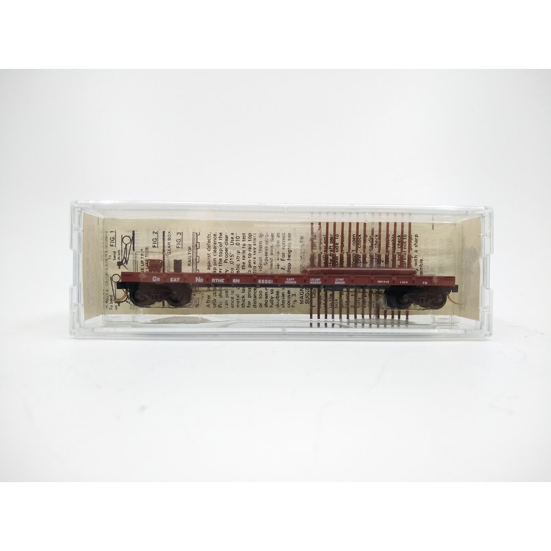 Micro-Trains 04400010 N Great Northern 50′ Straight Side Flatcar #66001 NIB