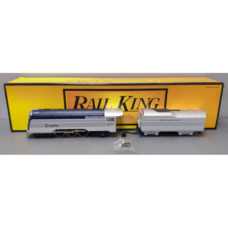 MTH 30-1152-1 O Reading 4-6-2 Crusader Steam Locomotive & Tender #118 w/PS1 LN/Box