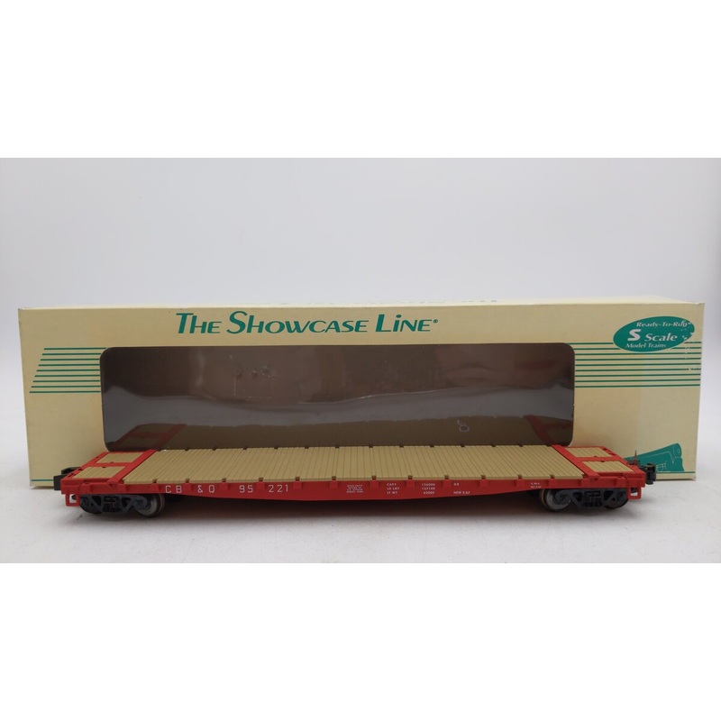 S-Helper 00170 S Scale CB&Q Standard Flatcar EX/Box