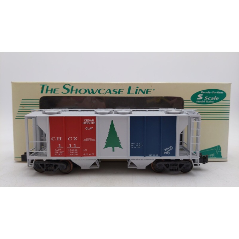 S-Helper Service 00414 S CHCX PS-2 2-Bay Hopper – 1999 Christmas Car #111 EX/Box