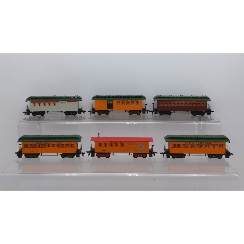 Tyco Mantua HO Scale Assorted Passenger Cars [6] VG