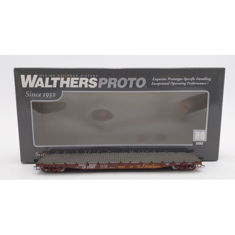 Walthers 920-104112 HO Union Pacific 53′ AAR Flatcar #57007 LN/Box