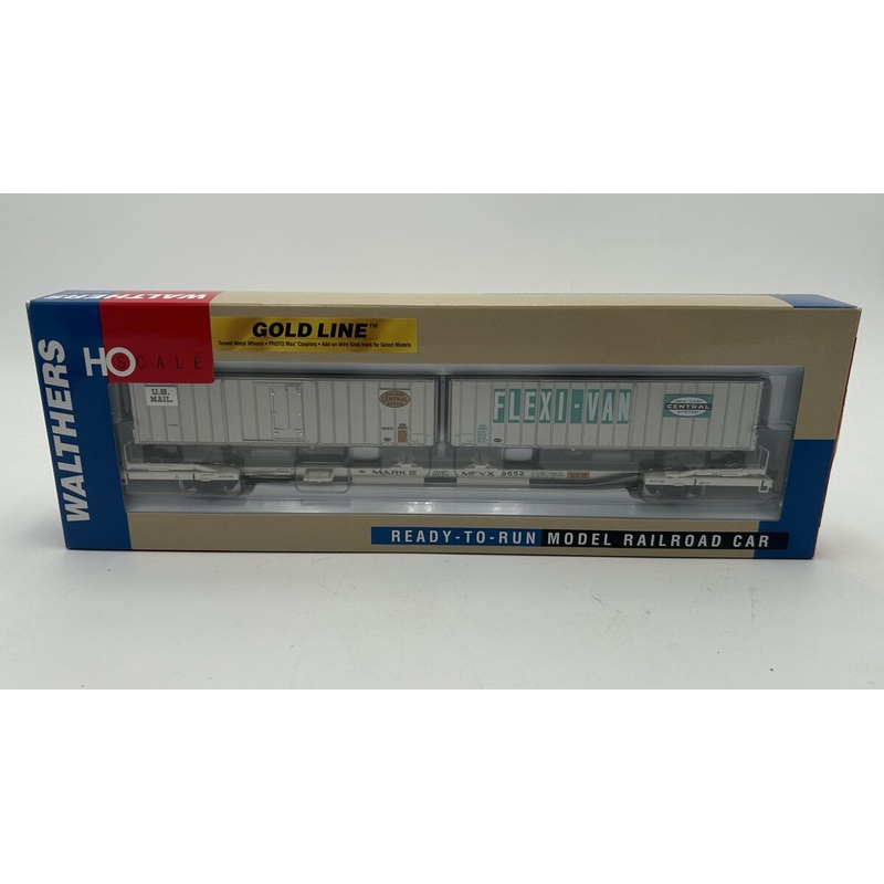 Walthers 932-41064 HO Mark IV Flat Car with Flexi-Van MDT #2 EX/Box