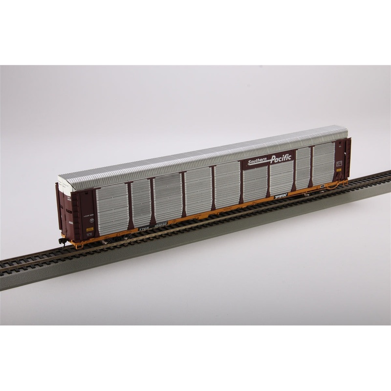 Walthers HO Southern Pacific 89′ Thrall Enclosed Tri-Level Auto Carrier – RtR MT/Box