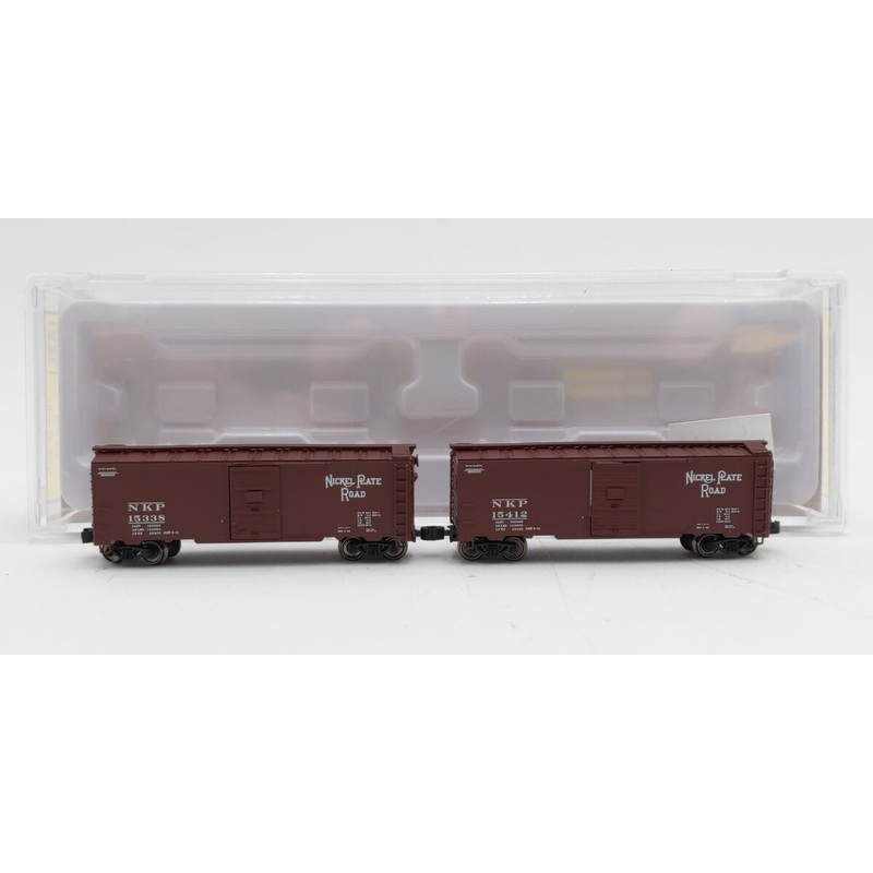 American Z-Line 904380-1 Z NKP 1937 40′ AAR Box Cars #15338 & #15412 (Set of 2) LN/Box