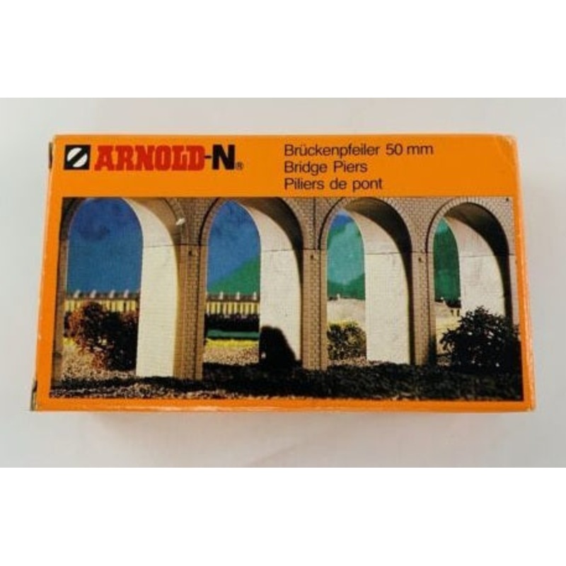 Arnold 6223 N Scale Bridge Piers 50 mm (Box of 10)