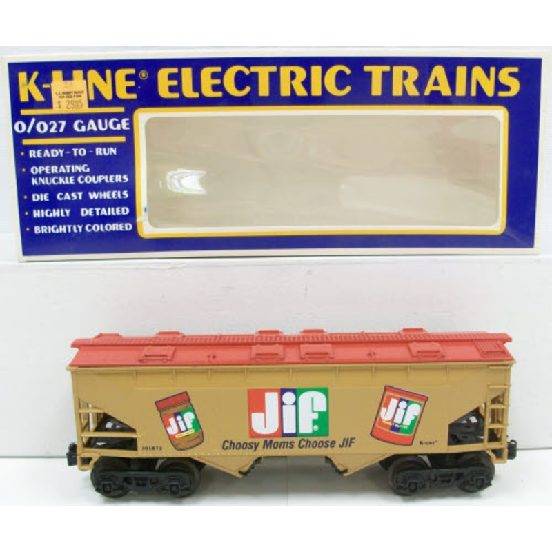 K-Line K101872 O Gauge Jif Peanut Butter 2-Bay Hopper EX/Box
