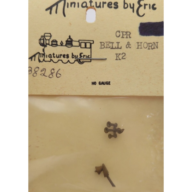 Miniatures By Eric K2 HO Scale CPR Bell & Horn Brass Part
