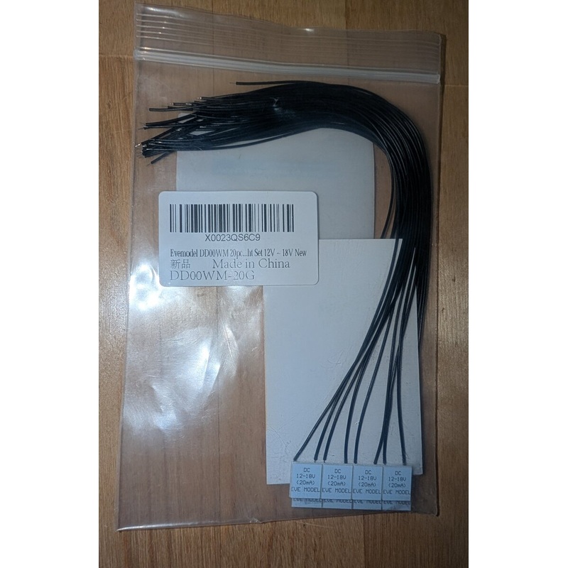 Evemodel X0023QS6C9 Model Lights 12-18 Volt 20 Piece