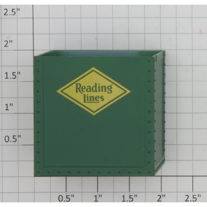K-Line K1994GX O Gauge Green Reading Lines Container without Top Hatch