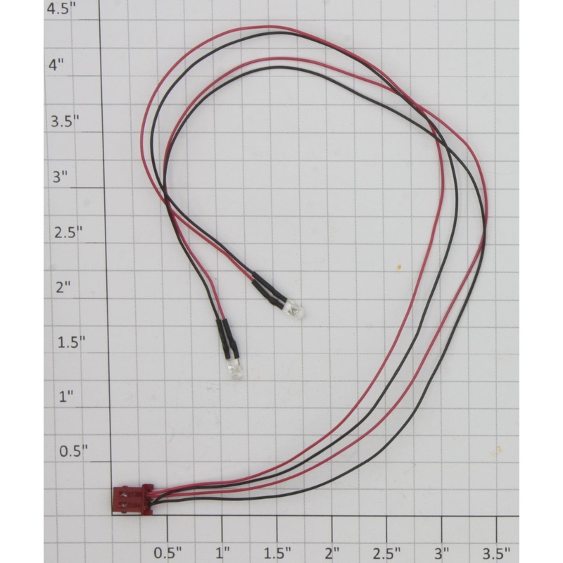 Lionel 0620-2 2-Pin Molex Connector Harness with 2 LED Bulbs and 11 Leads