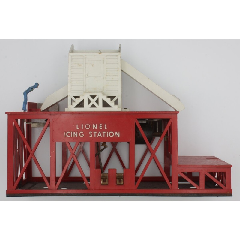 Lionel 352-3 Red Icing Station Platform Structure without Roof or Loading Chute