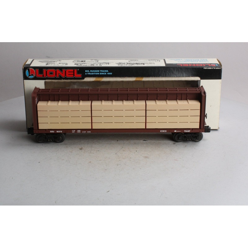 Lionel 6-16372 O Gauge Southern I-Beam Flat Car w/ Wood Load LN/Box