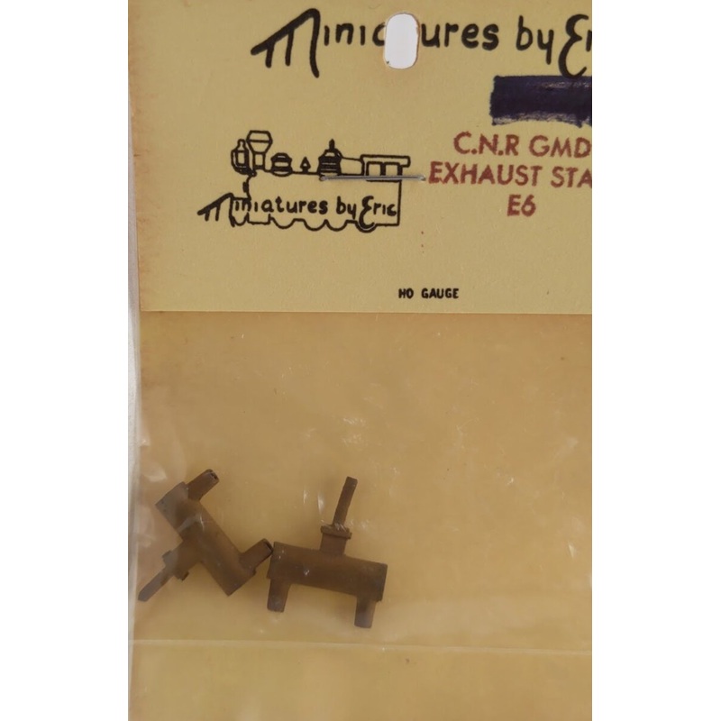 Miniatures By Eric E6 HO Scale C.N.R. GMD1 Exhaust Stack Brass Part