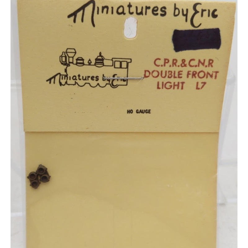 Miniatures By Eric L7 HO Scale C.P.R. & C.N.R. Double Front Light Brass Part
