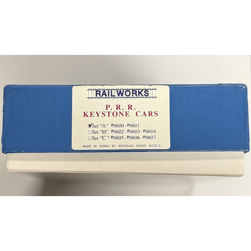 Railworks Set A HO Scale P. R. R. Keystone Cars Brass Model Train Set