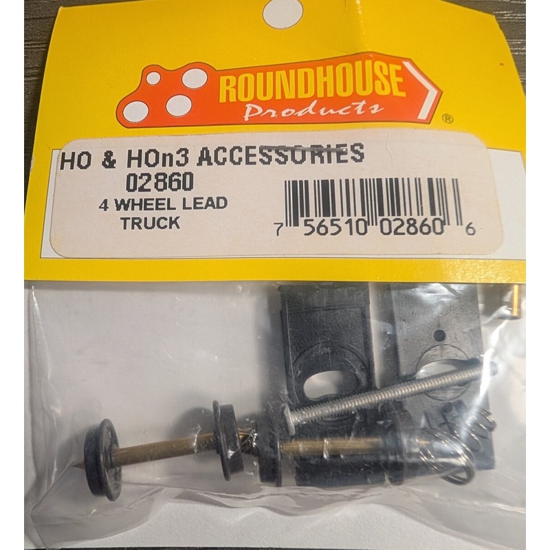 Roundhouse 02860 HO & HOn3 4 Wheel Lead Truck