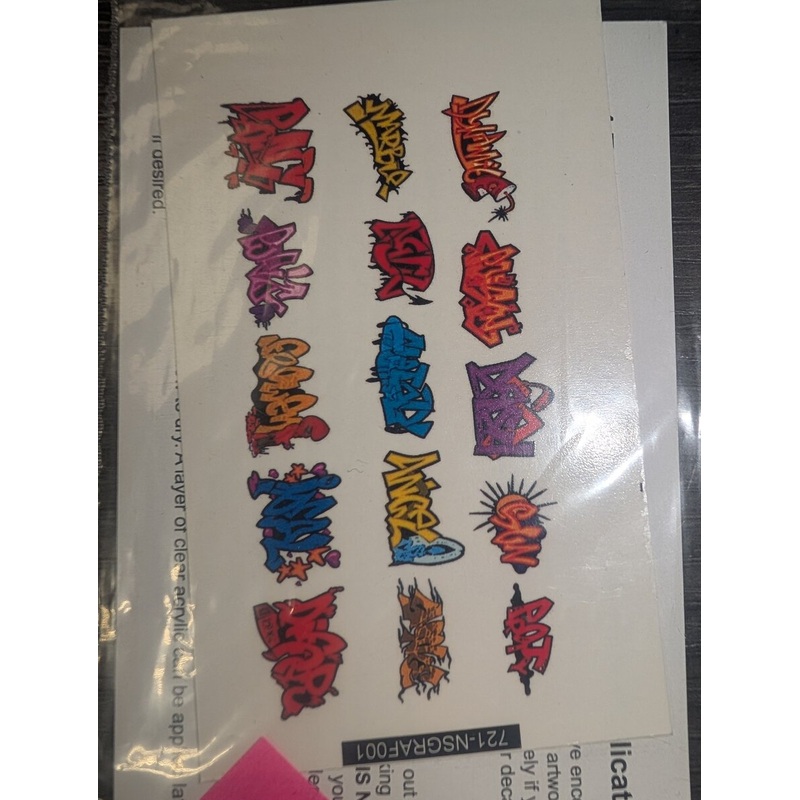 T2 Decals NSGRAF001 N Custom Graffiti Decals #001
