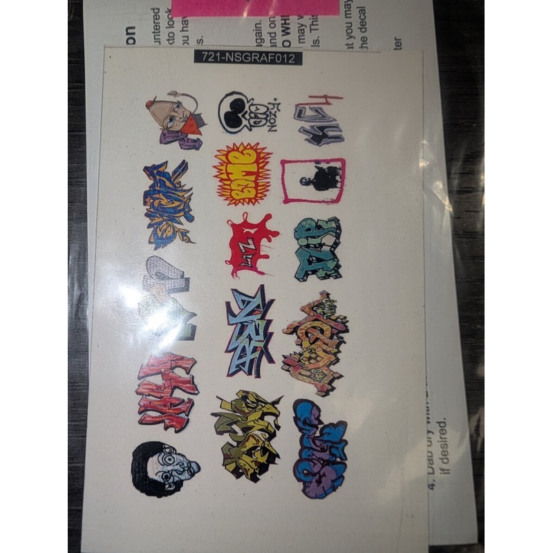 T2 Decals NSGRAF012 N Gauge Custom Graffiti Decals #12