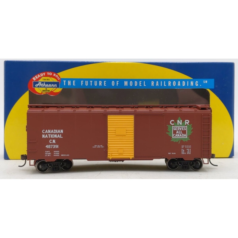 Athearn 70374 HO Canadian National 40′ Box Car – Youngstown Door #487391 LN/Box