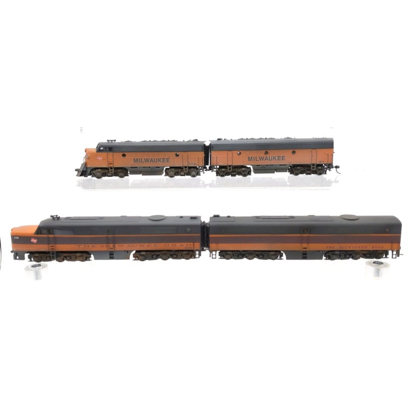 Athearn & Other HO Scale Custom MILW Diesel AB Locomotives Pairs [2] VG