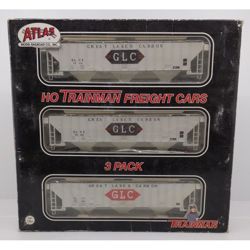 Atlas 0050 HO Scale Great Lakes Covered Hopper 3-Pack EX/Box