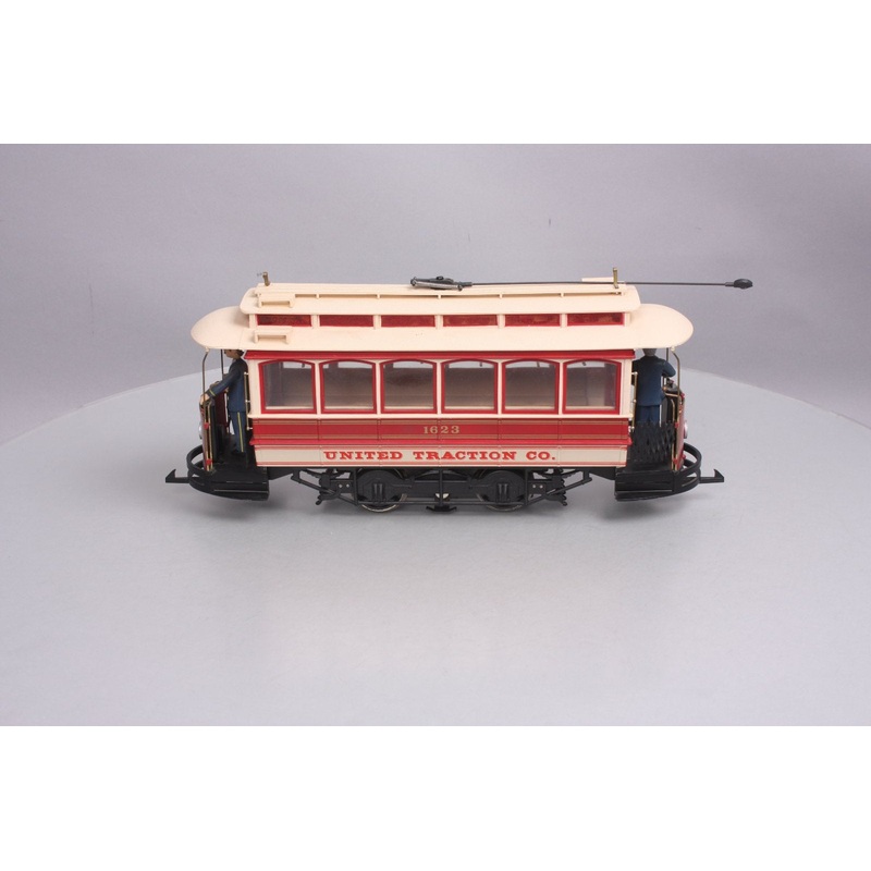 Bachmann 1623 G Scale United Traction Co. Trolley Street Car – Metal Wheels EX