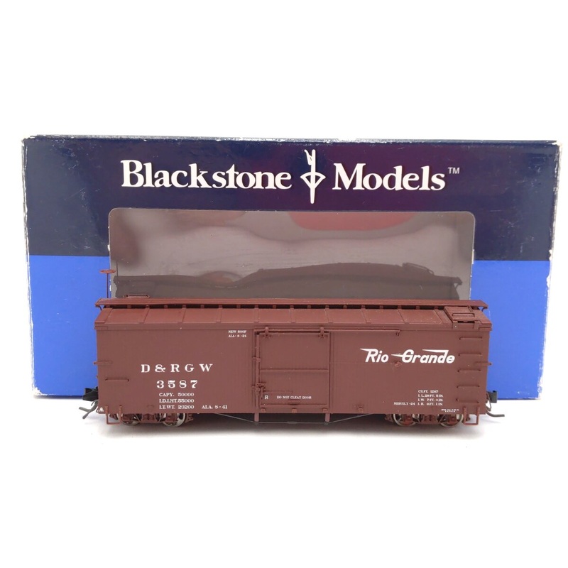 Blackstone Models B340132 HOn3 Rio Grande Box Car #3587 LN/Box