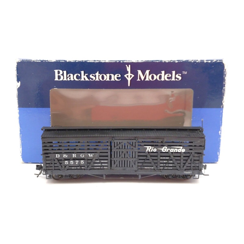 Blackstone Models B340204 HOn3 Scale D&RGW 30 Ft. Stockcar #5575 EX/Box