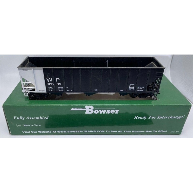 Bowser 41540 HO Western Pacific White Rotary End 100 Ton Hopper Car Kit # 70032 NIB