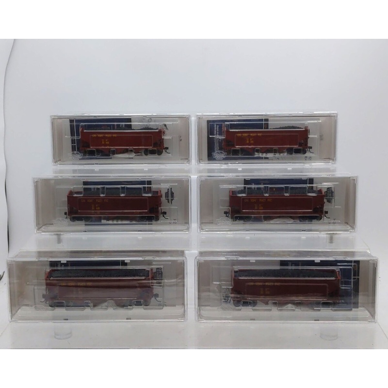Broadway Limited 1743 HO Union Pacific H2a 3-Bay Open Hopper w/Load (Pack of 6) NIB