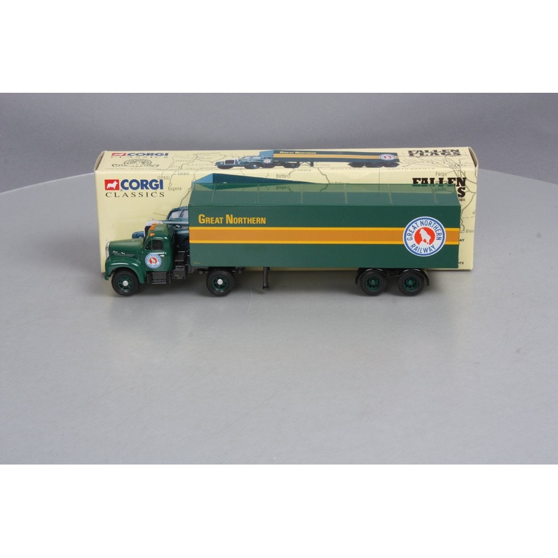 Corgi 52301 1:50 Great Northern Railway Mack B Series Semi Tractor Trailer EX/Box