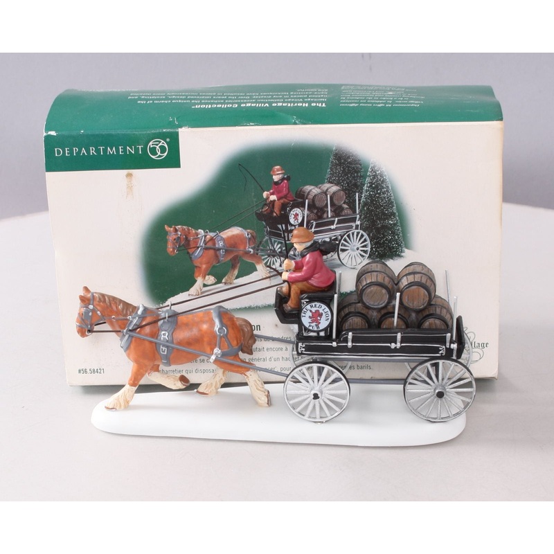 Dept 56 56.58421 Red Lion Pub Beer Wagon EX/Box